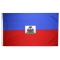 4x6 ft. Nylon Haiti Flag with Heading and Grommets