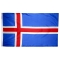 4x6 ft. Nylon Iceland Flag with Heading and Grommets