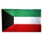 3x5 ft. Nylon Kuwait Flag Pole Hem Plain
