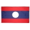 4x6 ft. Nylon Laos Flag Pole Hem Plain