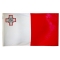 3x5 ft. Nylon Malta Flag Pole Hem Plain