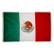 4x6 ft. Nylon Mexico Flag Pole Hem Plain