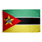 2x3 ft. Nylon Mozambique Flag with Heading and Grommets