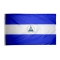 2x3 ft. Nylon Nicaragua Flag Pole Hem Plain