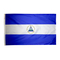 3x5 ft. Nylon Nicaragua Flag Pole Hem Plain