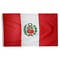 3x5 ft. Nylon Peru Flag Pole Hem Plain