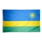 4x6 ft. Nylon Rwanda Flag with Heading and Grommets
