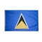 2x3 ft. Nylon St. Lucia Flag with Heading and Grommets