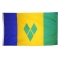 2x3 ft. Nylon St Vincent / Granada Flag with Heading and Grommets