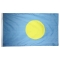 5x8 ft. Nylon Palau Flag with Heading and Grommets