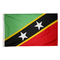 4x6 ft. Nylon St Kitts / Nevis Flag Pole Hem Plain