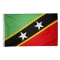 3x5 ft. Nylon St Kitts / Nevis Flag Pole Hem Plain