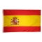 4x6 ft. Nylon Spain Flag Pole Hem Plain