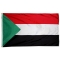 3x5 ft. Nylon Sudan Flag Pole Hem Plain