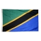 3x5 ft. Nylon Tanzania Flag with Heading and Grommets