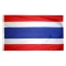 2x3 ft. Nylon Thailand Flag Pole Hem Plain