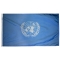 3x5 ft. Nylon United Nations Flag Pole Hem Plain