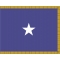 3 ft. x 4 ft. Air Force 1 Star General Flag Pole Sleeve & Fringe