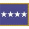 3 ft. x 5 ft. Air Force 4 Star General Flag Pole Sleeve & Fringe