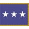 4 ft. x 6 ft. Air Force 3 Star General Flag Pole Sleeve & Fringe