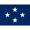 4 ft. x 6 ft. Navy 4 Star Admiral Flag Indoor/Parade