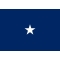 3 ft. x 5 ft. Navy 1 Star Admiral Flag Indoor/Parade