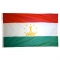 4x6 ft. Nylon Tajikistan Flag Pole Hem Plain