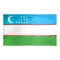 3x5 ft. Nylon Uzbekistan Flag Pole Hem Plain