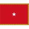 3 ft. x 4 ft. Marine Corps 1 Star General Flag Pole Sleeve & Fringe