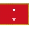 3 ft. x 4 ft. Marine Corps 2 Star General Flag Pole Sleeve & Fringe