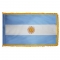 4x6 ft. Nylon Argentina Flag Pole Hem and Fringe