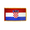 3x5 ft. Nylon Croatia Flag Pole Hem and Fringe