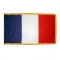 2x3 ft. Nylon France Flag Pole Hem and Fringe