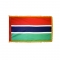 2x3 ft. Nylon Gambia Flag Pole Hem and Fringe