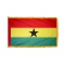2x3 ft. Nylon Ghana Flag Pole Hem and Fringe
