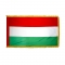 2x3 ft. Nylon Hungary Flag Pole Hem and Fringe