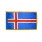 2x3 ft. Nylon Iceland Flag Pole Hem and Fringe