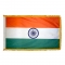 5x8 ft. Nylon India Flag Pole Hem and Fringe