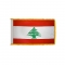3x5 ft. Nylon Lebanon Flag Pole Hem and Fringe