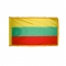 4x6 ft. Nylon Lithuania Flag Pole Hem and Fringe