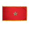 4x6 ft. Nylon Morocco Flag Pole Hem and Fringe