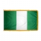 3x5 ft. Nylon Nigeria Flag Pole Hem and Fringe