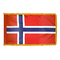 4x6 ft. Nylon Norway Flag Pole Hem and Fringe