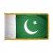 2x3 ft. Nylon Pakistan Flag Pole Hem and Fringe