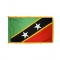 4x6 ft. Nylon St Kitts / Nevis Flag Pole Hem and Fringe