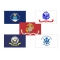 2x3 ft. Nylon Armed Forces 5 Flag Set with Heading and Grommets